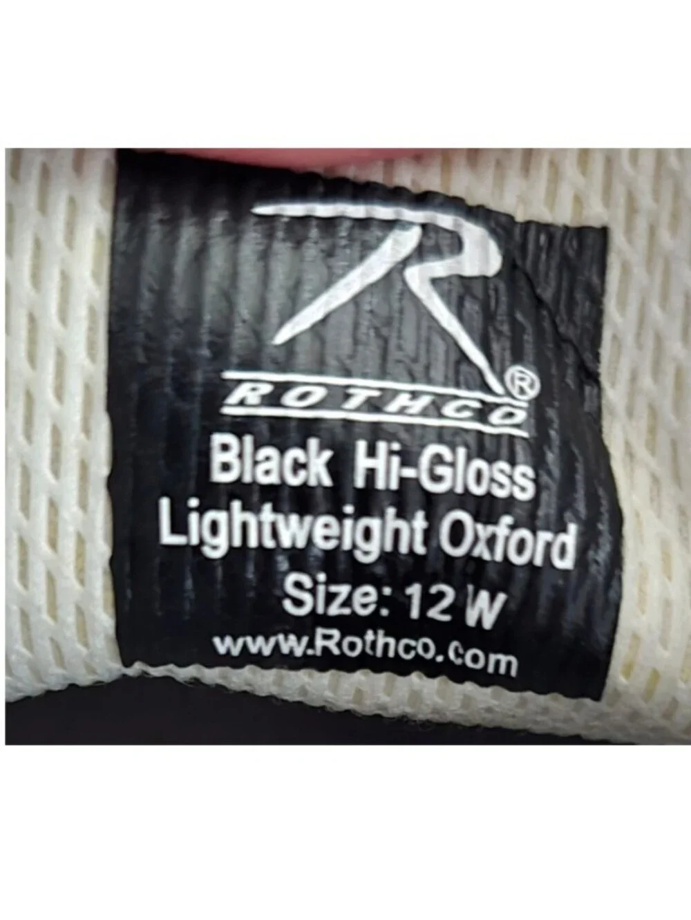 Rothco Black Patent Leather Hi Gloss Military Dress Uniform Shoes, Size 12W